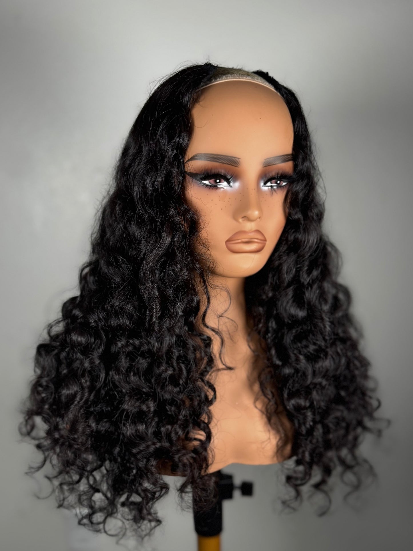 Ready To Ship U- Part Curly Wig